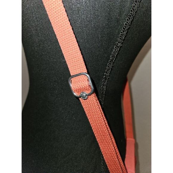 Kipling El Dorado MINI Crossbody Bag Purse Wallet 7 x 6 Nylon Coral - Picture 3 of 8